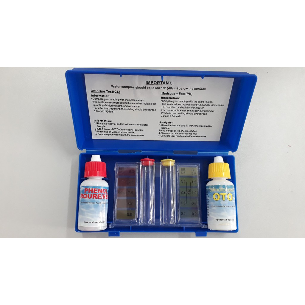 Bộ test PH và Clo bể bơi