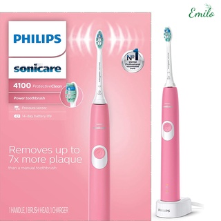 [ TẶNG KÈM HỘP DU LỊCH] Bàn chải đánh răng điện Philips Sonicare ProtectiveClean 4100