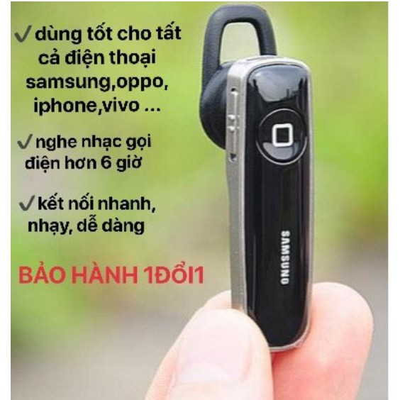 TAI NGHE KO DÂY BLUETOOH DÒNG SAMSUNG-OPPO CHẤT LƯỢNG TỐT -KẾT NỐI DỄ DÀNG CHO TẤT CẢ CÁC DÒNG ĐT CÀM ỨNG -SẠC PIN NHANH