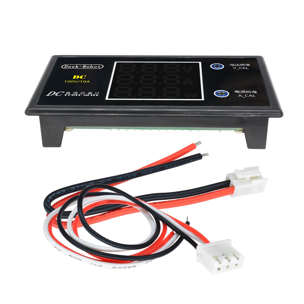 Đồng hồ vạn năng kỹ thuật số DC 0-100V 10A 1000W LCD 12V 24V 36V