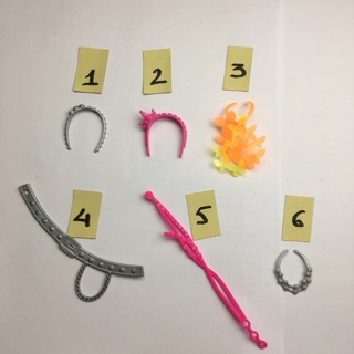 P4C- Phụ kiện cài tóc thắt lưng cho búp bê barbie