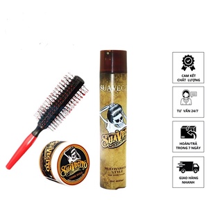 Combo gôm sáp suavecito tạo kiểu, giữ nếp cho tóc