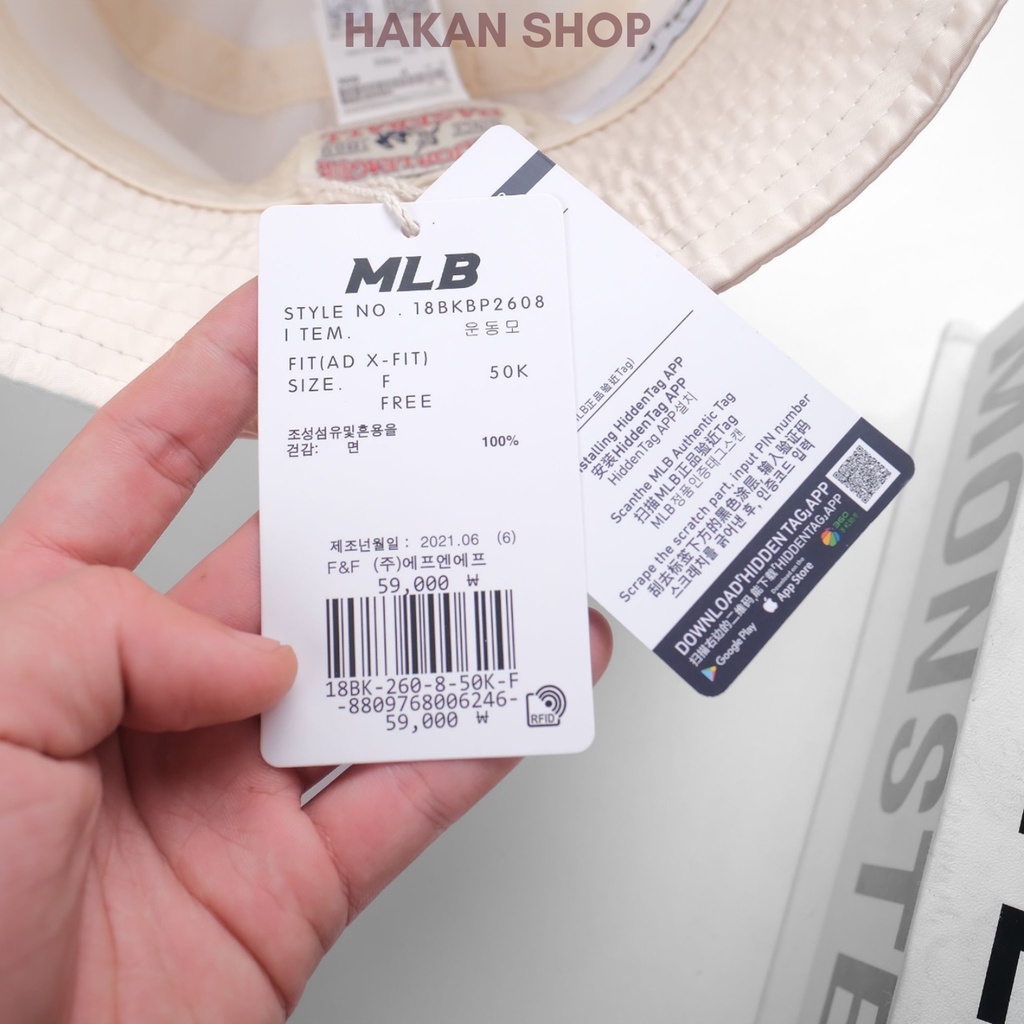 Mũ Bucket MLB Trơn Vành Cụp Phong Cách Thời Trang Unisex Dành Cho Nam Nữ