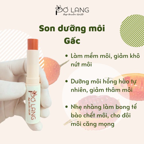 Son dưỡng gấc Pơ Lang dưỡng hồng môi chuyên sâu 3.5 gram