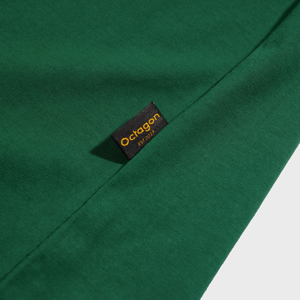 Áo Tanktop Floral OCTAGON Cotton 100% Màu Xanh Lá Unisex Form Rộng