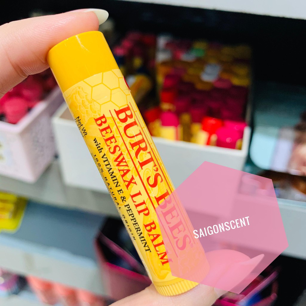 [Mùi ngẫu nhiên] Son dưỡng Burt's Bees Lip Balm ( không màu )