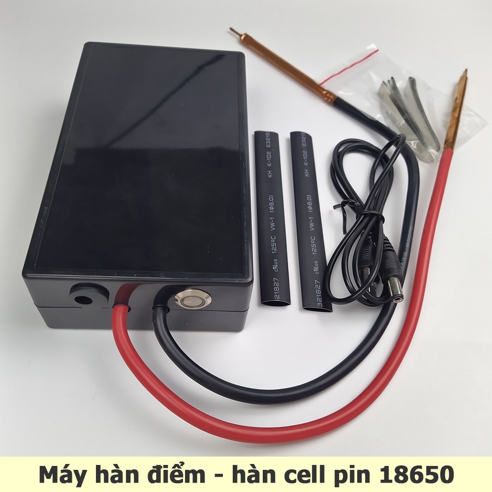 Máy hàn điểm, cell pin 18650 tặng kèm cuộn niken hàn