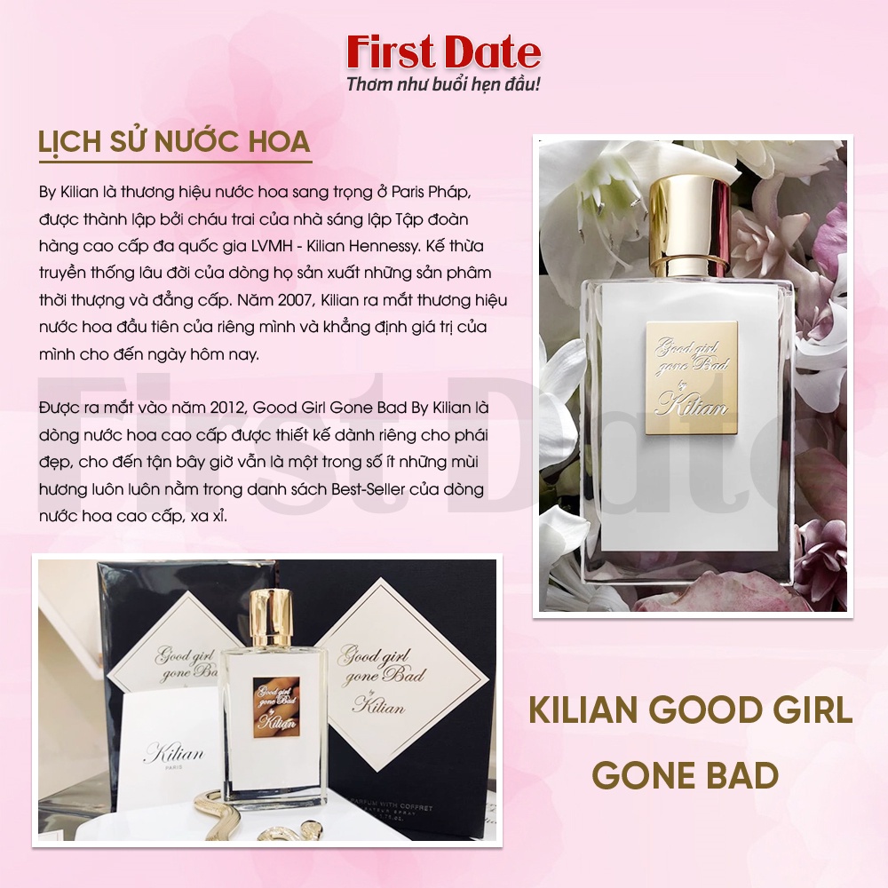 Nước Hoa Nữ Rắn Trắng Killian Good Girl Gone Bad - Mùi hương của Quyền Lực và Sang Trọng - First Date