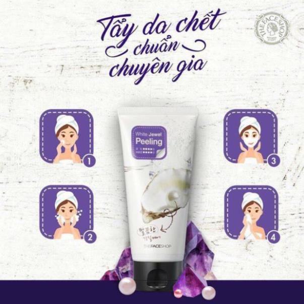 Tẩy Da Chết [CHÍNH HÃNG] Trắng Da Ngọc Trai The Face Shop Peeling 120ml | BigBuy360 - bigbuy360.vn