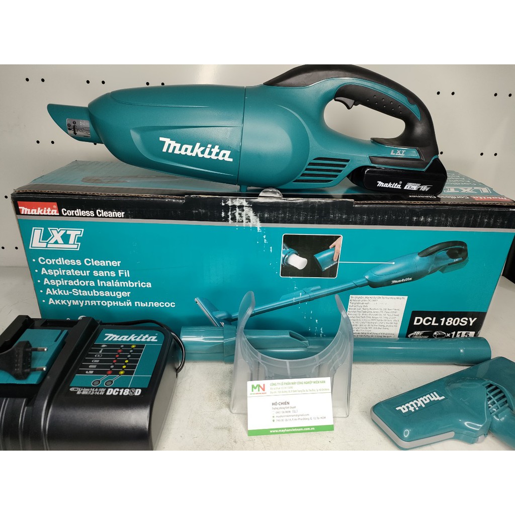 CHÍNH HÃNG - Máy hút bụi cầm tay dùng pin 18V Makita DCL180SY