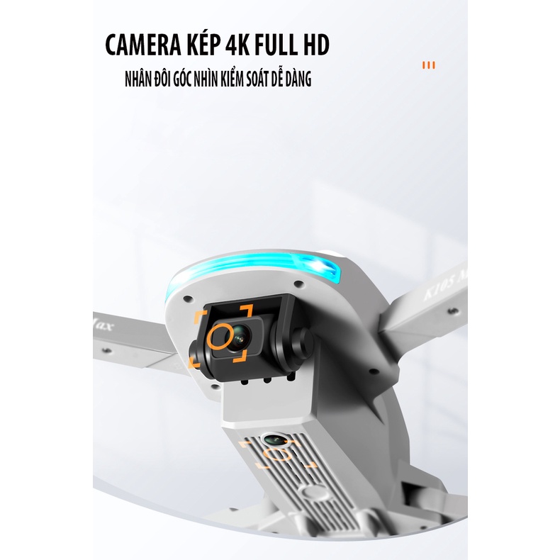 FLYCAM K105 MAX, KẾT NỐI TRỰC TIẾP SMARTPHONE QUAY PHIM CHỤP ẢNH HD, TẶNG TÚI ĐỰNG