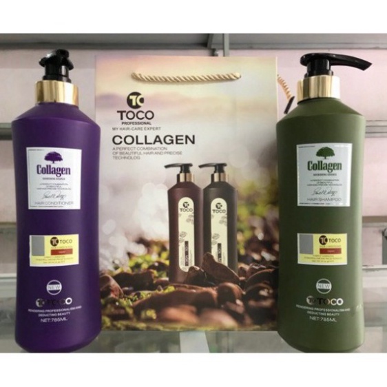 [ Toco-Chính Hãng ] Dầu Gội Xả Phục Hồi Kích Mọc Tóc Toco Collagen 785ML | BigBuy360 - bigbuy360.vn