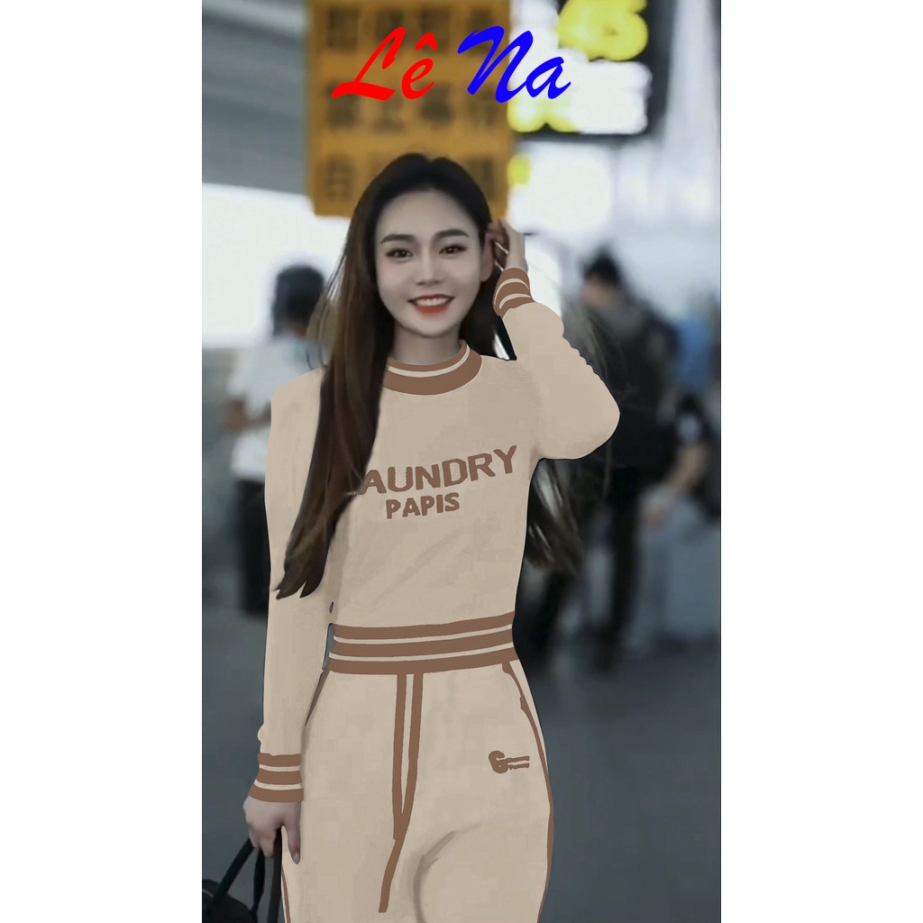 Set Bộ Thể Thao Thu Đông Bo Viền SV43