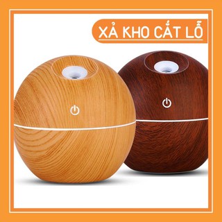 [XẢ KHO]Máy khuyếch tán xông tinh dầu để bàn Vân gỗ Tặng Tinh dầu cổng USB kiêm Máy phun sương tạo ẩm M1700