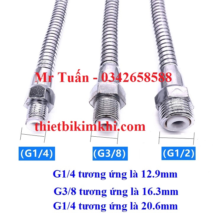 Vòi tưới nguội kim loại ren ngoài 20mm