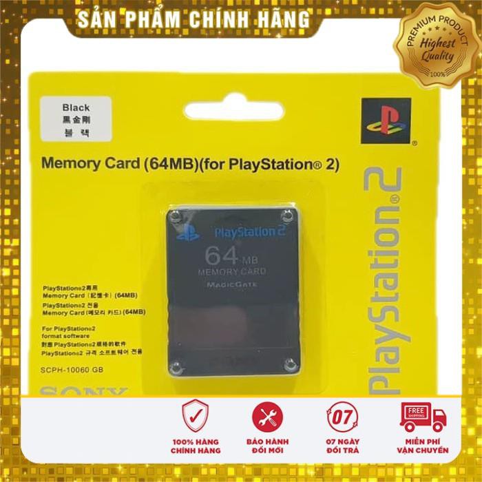 ⚡️HÌNH THẬT GIÁ TỐT⚡️ Bộ Lưu Save Game Cho Máy PlayStation 2 - Memory Card 64mb (for PlayStation 2)