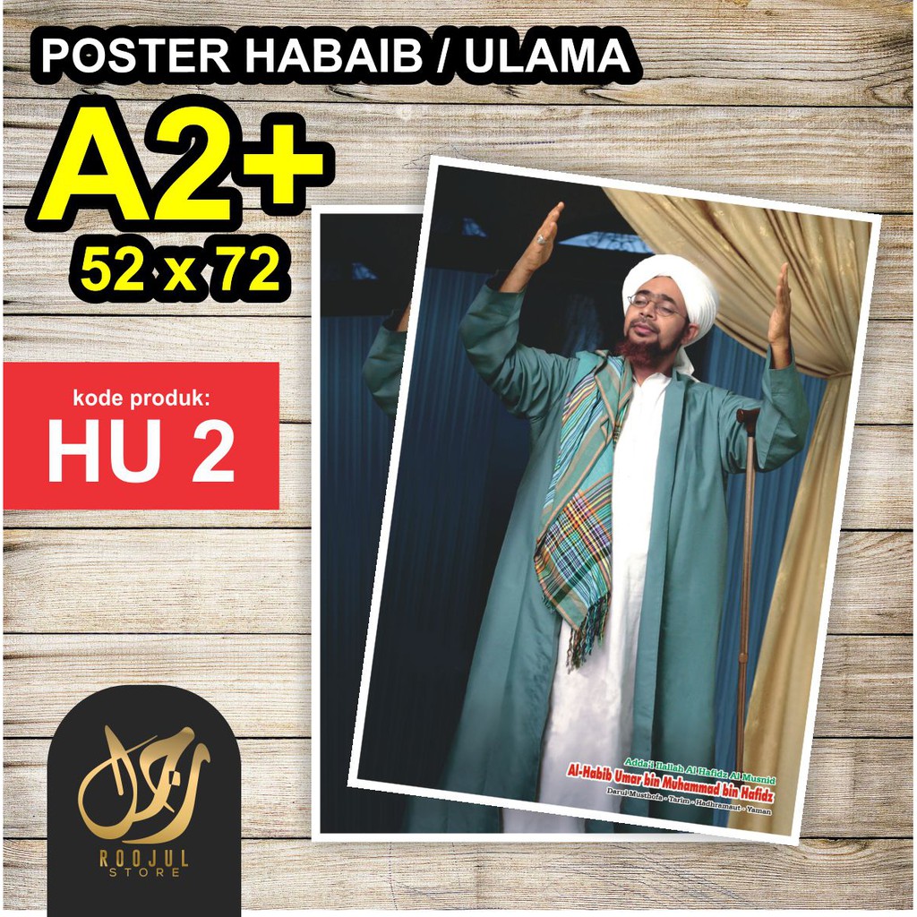 Áp Phích In Hình Diễn Viên Kyai Ulama Habib Umar Bin Hafidz 50x70