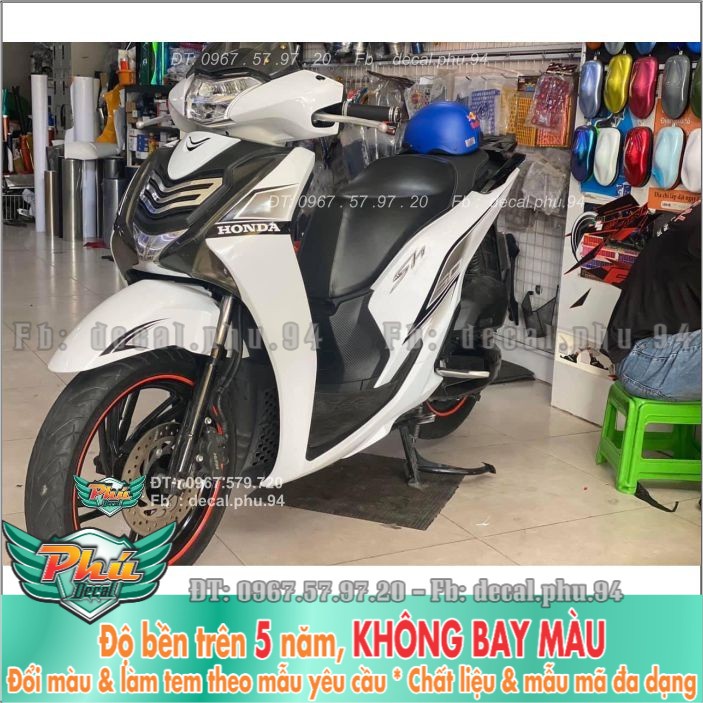 Tem rời Sh Chỉ đen Xe trắng (B) -1