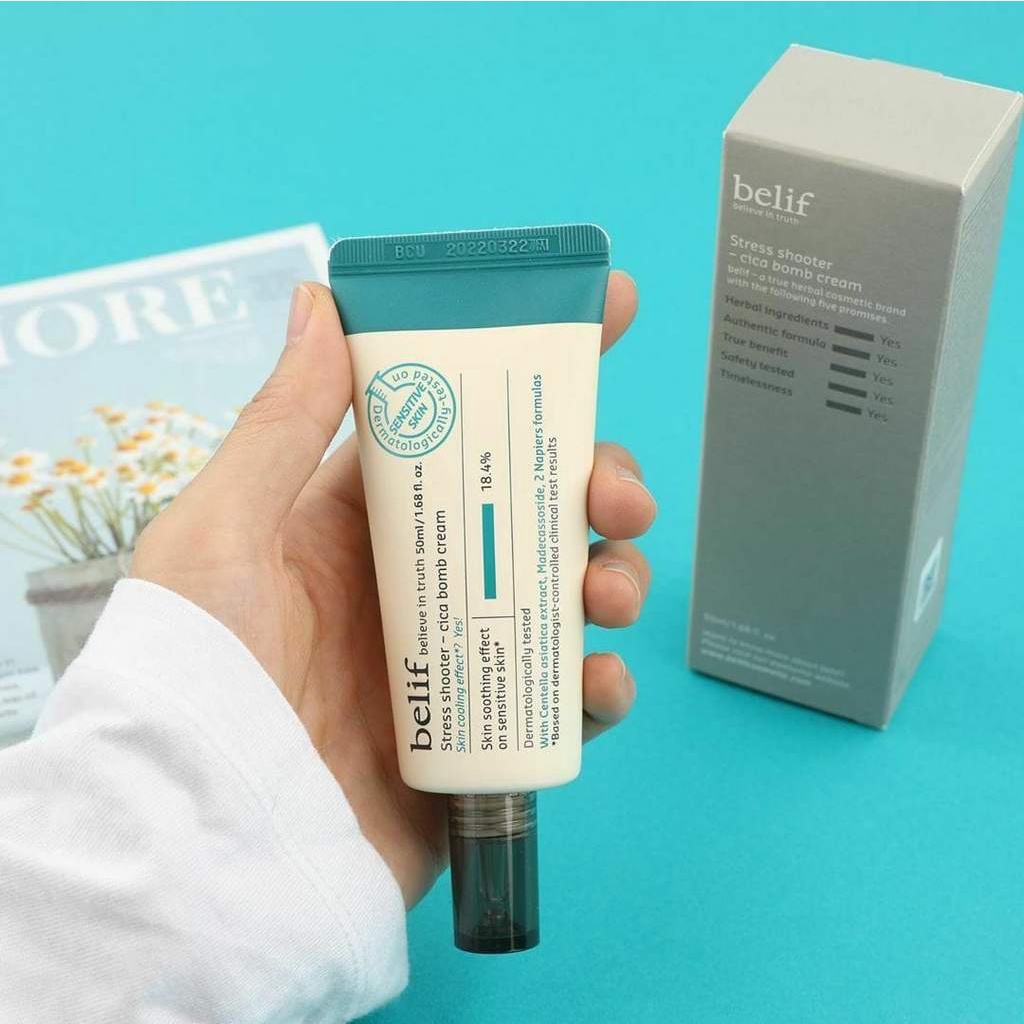 Kem Dưỡng Da belif Stress Shooter - Cica Bomb 50ml