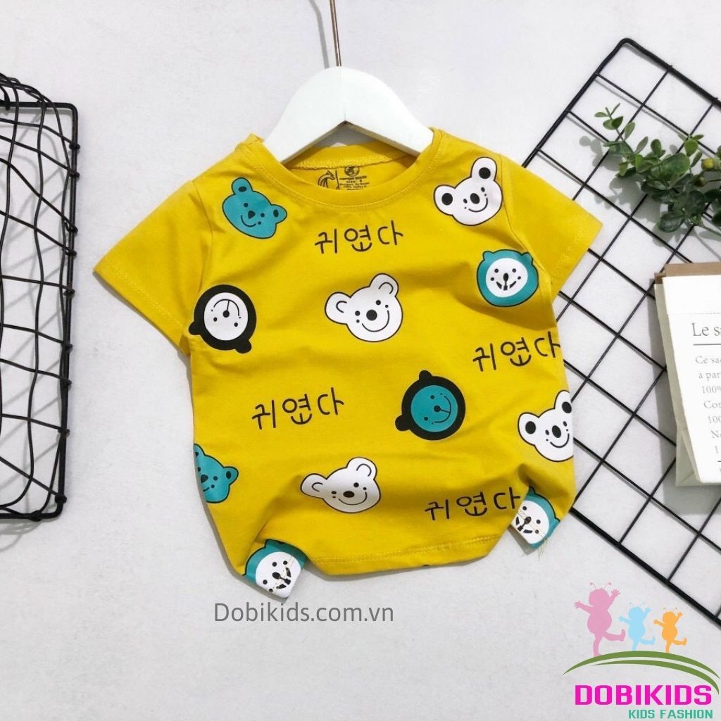 Áo bé trai họa tiết 100% cotton loại 1 siêu xinh cho bé 10-26kg