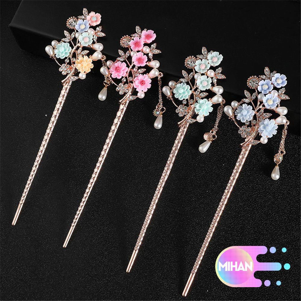 Kẹp tóc hình hoa phong cách Trung Quốc cổ điển thời trang MIHAN1