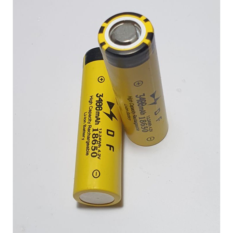 Cell pin vàng 18650 dung lượng 3450mah xả 3c