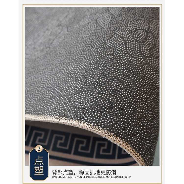 Thảm Tròn Trải Sàn Chống Trượt Thấm Hút 100*100CM Phong Cách Trung Hoa Sang Trọng