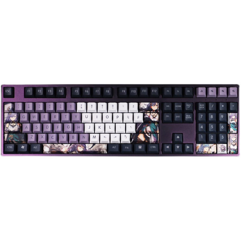 Fu Hua Keycap Cherry / XDA Hồ sơ Honkai Impact 3 Chủ đề Anime PBT Dye Sub Bàn phím cơ học Keycap
