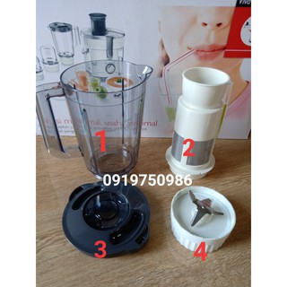 Cối sinh tố máy xay ép đa năng HR1847 hàng chính hãng - Phụ kiện máy xay ép chính hãng