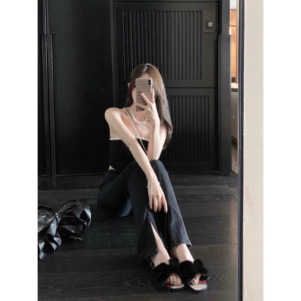 ÁO KÈM CHOCKER CỔ ÁO QUYẾN RŨ NHẸ NHÀNG PHONG CÁCH HÀN QUỐC