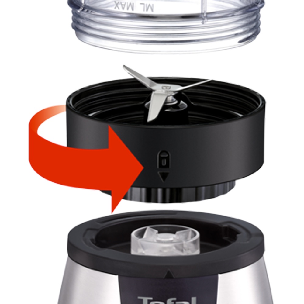 Máy xay sinh tố Tefal BL1B1D39 2 cối - Công suất 300W - Dung tích cối lớn 1.3L - Cam kết chính hãng - Bảo hành 2 năm
