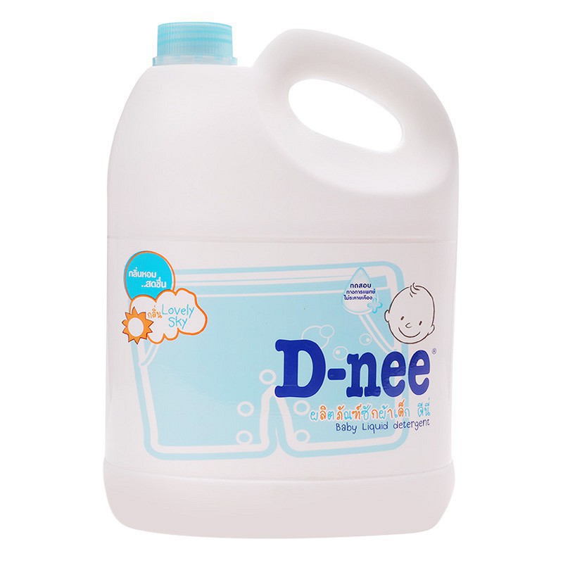 Nước giặt quần áo em bé Dnee 3000ml Xanh/Tím/Hồng/Trắng/Xanh lá