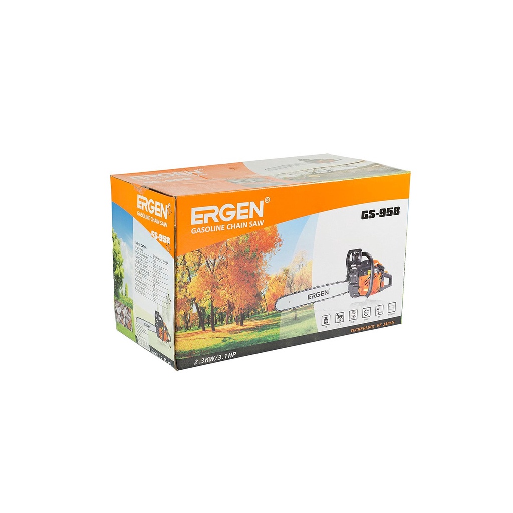 MÁY CƯA XÍCH CHẠY XĂNG 2300W 55CC ERGEN GS-958- HÀNG CHÍNH HÃNG