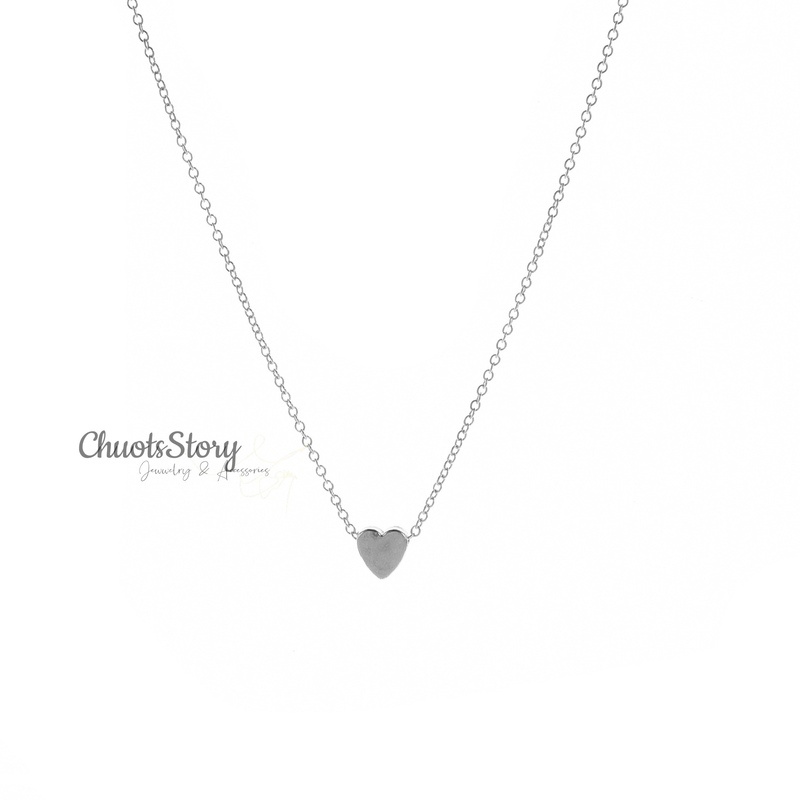 Vòng cổ nữ trái tim đơn giản, dây chuyền unisex cá tính không gỉ - VCG0006 - ChuotsStory