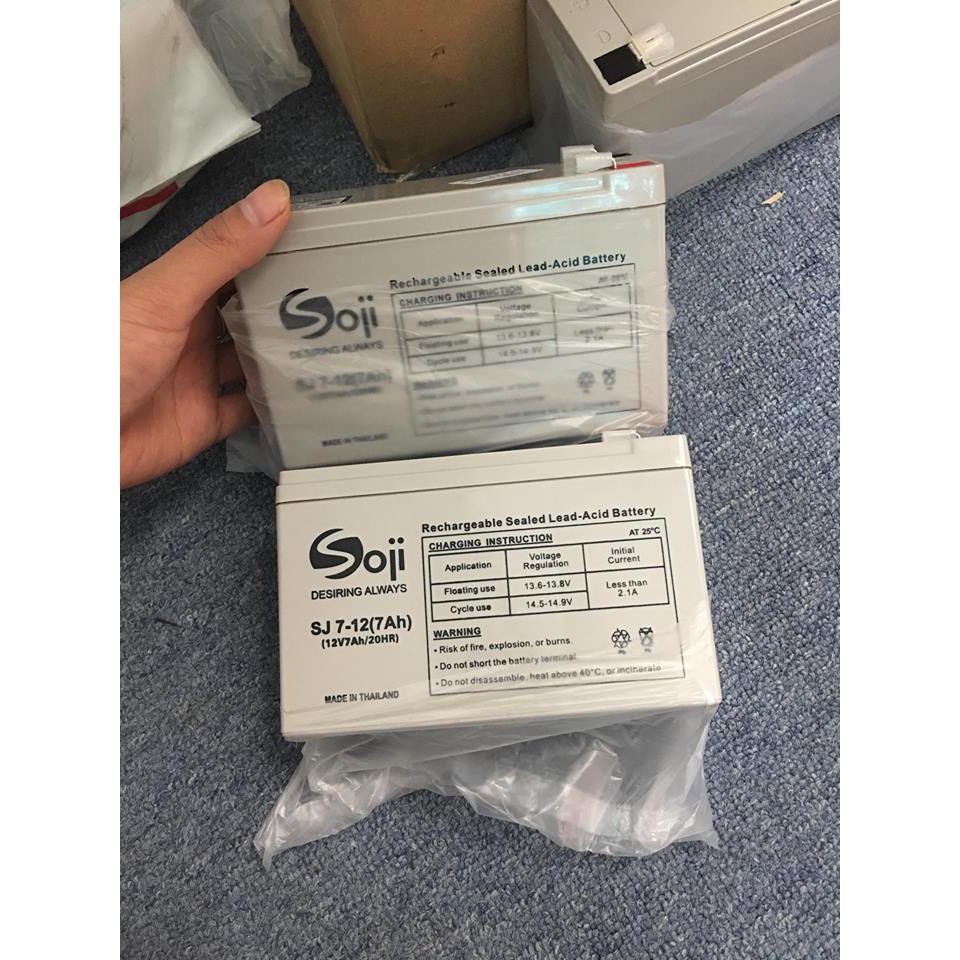 Ac quy Soji 12v-7ah nhập khẩu Thái Lan