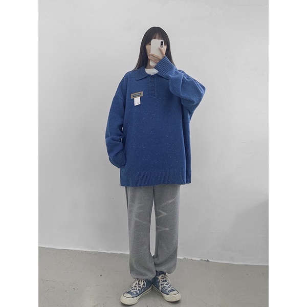 [ ORDER 10-15 ngày ] Áo Polo len hạt tiêu dáng rộng cho người bigsize | BigBuy360 - bigbuy360.vn