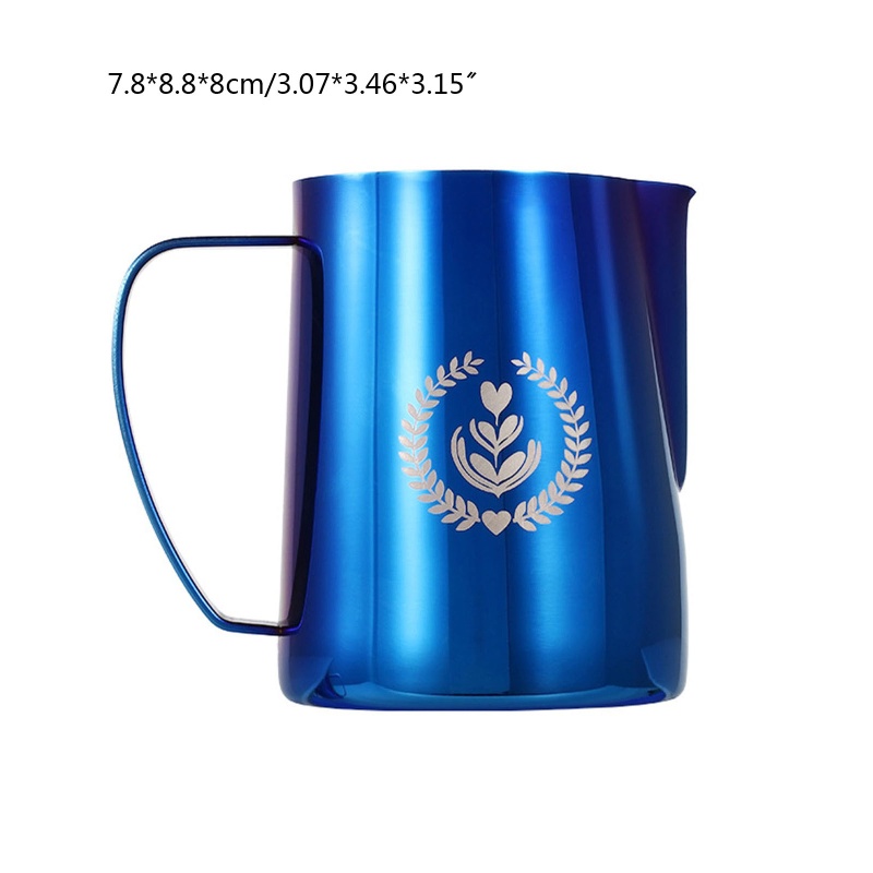 Bình Hấp Sữa Cappuccino Latte Nghệ Thuật Bằng Thép Không Gỉ 4 Ngăn