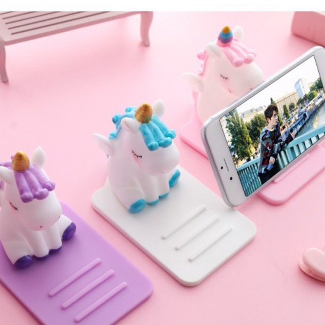 Giá đỡ điện thoại unicorn cute phong cách Nhật Bản