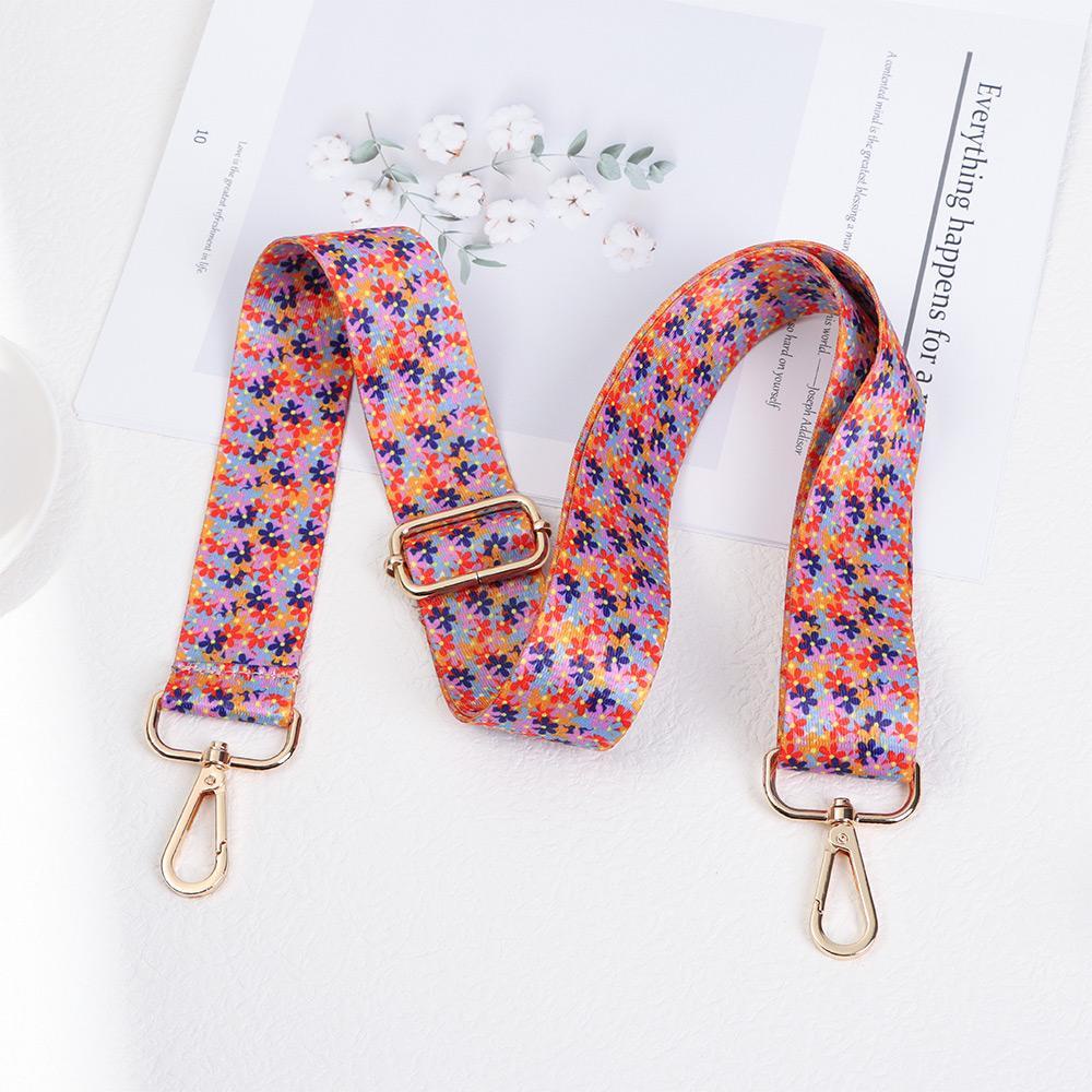 Dây Đeo Túi Xách Bằng Nylon Thêu Hoa Xinh Xắn