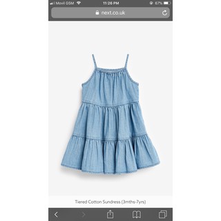 ĐẦM MAXI DENIM ZARA BÉ GÁI