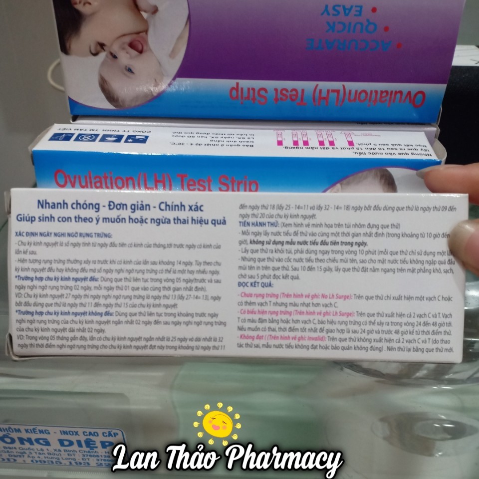 [CÓ CHE TÊN SẢN PHẨM] QUE THỬ RỤNG TRỨNG LH TEST STRIP GIÁ SỈ