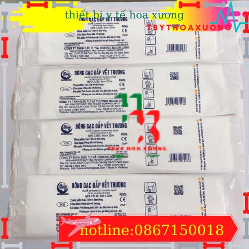 bông gạc đắp vết thương AN LÀNH 6cmx15cm