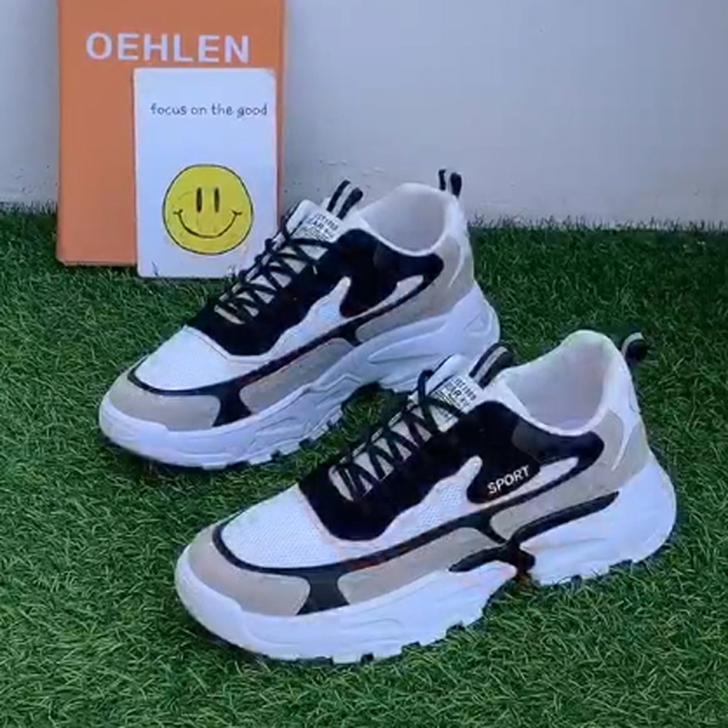 Giày sneaker nam thể thao CHAGO, giày tăng chiều cao chất liệu vải phối da lộn phong cách Hàn Quốc - GTT107-3