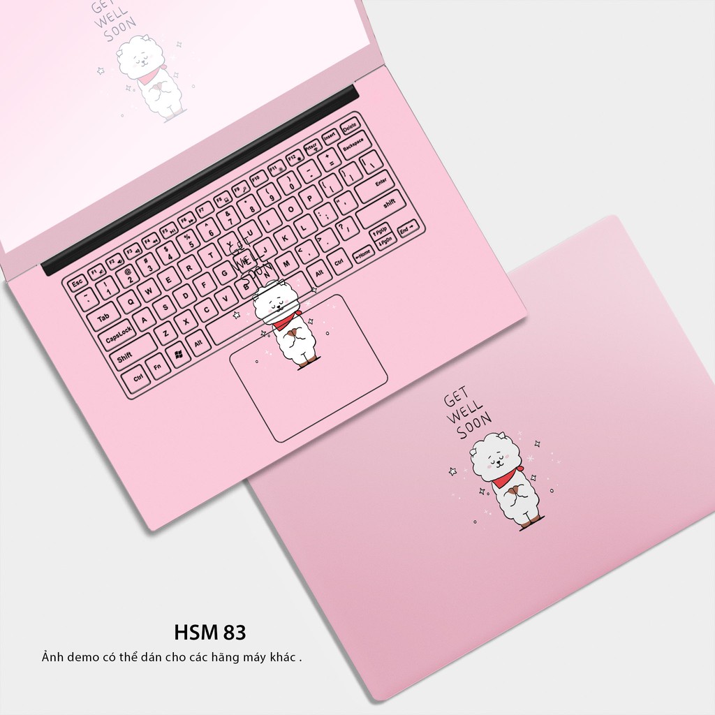 Miếng dán skin Laptop cực cute - Áp dụng cho hầu hết các dòng laptop (KH nhắn rõ model máy để được cắt chính xác)