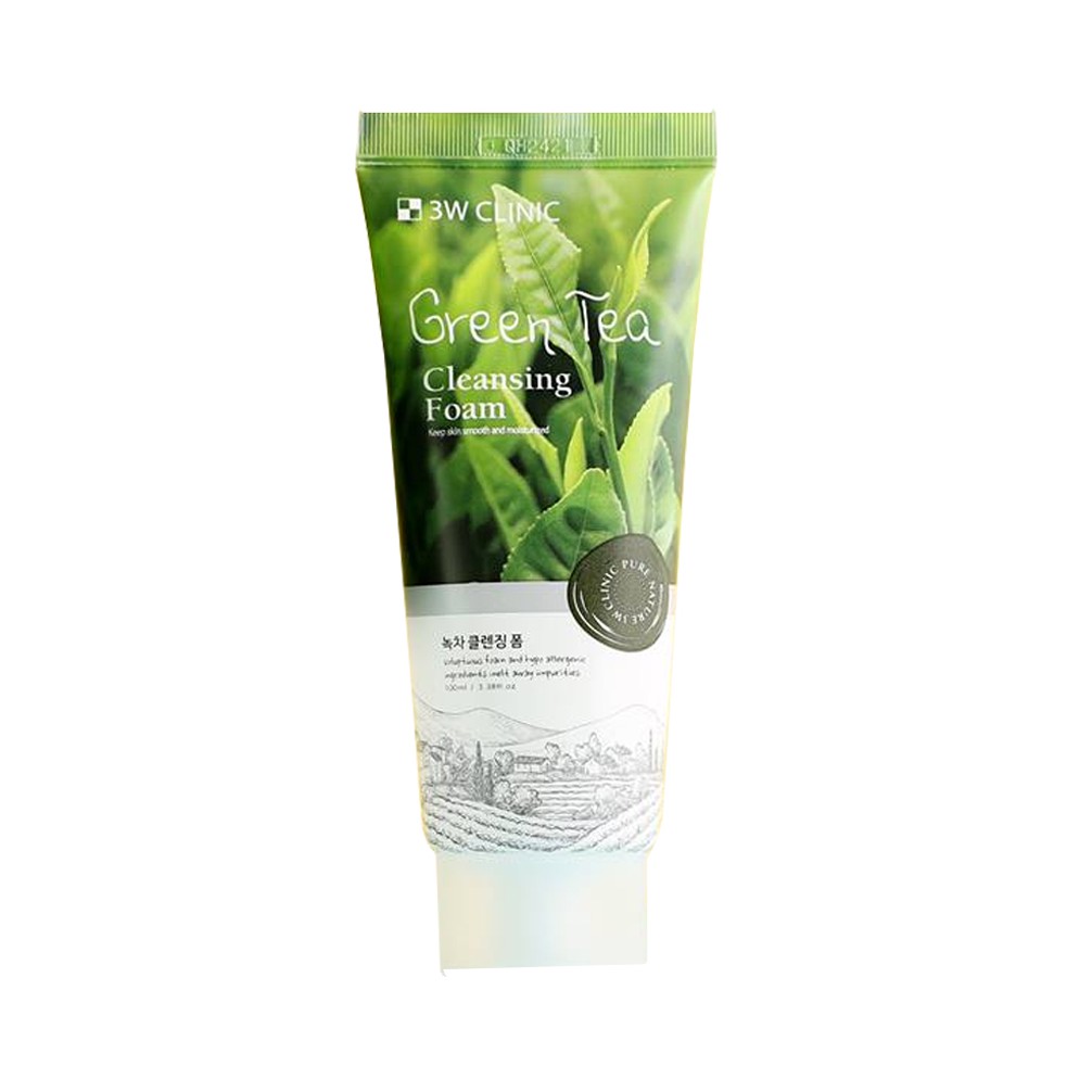 Sữa Rửa Mặt Chiết Xuất Trà Xanh 3W Clinic Green Tea Cleansing Foam