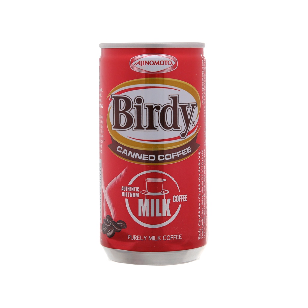 Cà phê lon đen / sữa đá Birdy 170ml
