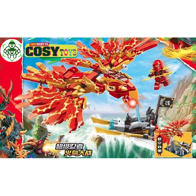 Lego xếp hình phượng hoàng lửa của Ninjago 76110 với 515 mảnh ghép