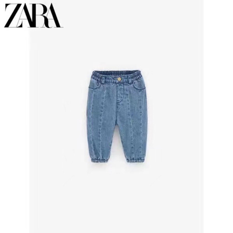 Quần bò dài jogger Zara xuất 1-5Y (có clip, ảnh thật)