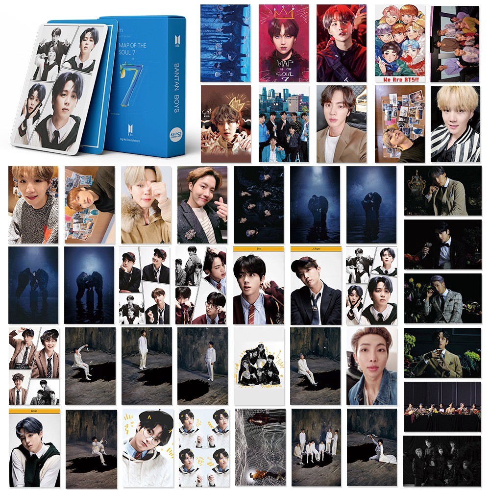 Set 54 ảnh thẻ lomo in hình các thành viên nhóm nhạc Kpop BTS 7