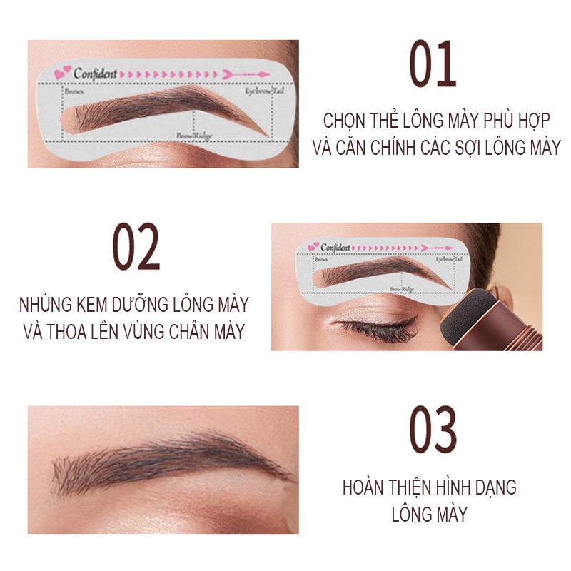 [Hàng mới về] Bộ phấn phấn trang điểm lông mày tiện dụng